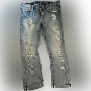 Vigoss Thompson Tomboy Distressed Skinny Jeans Size 30